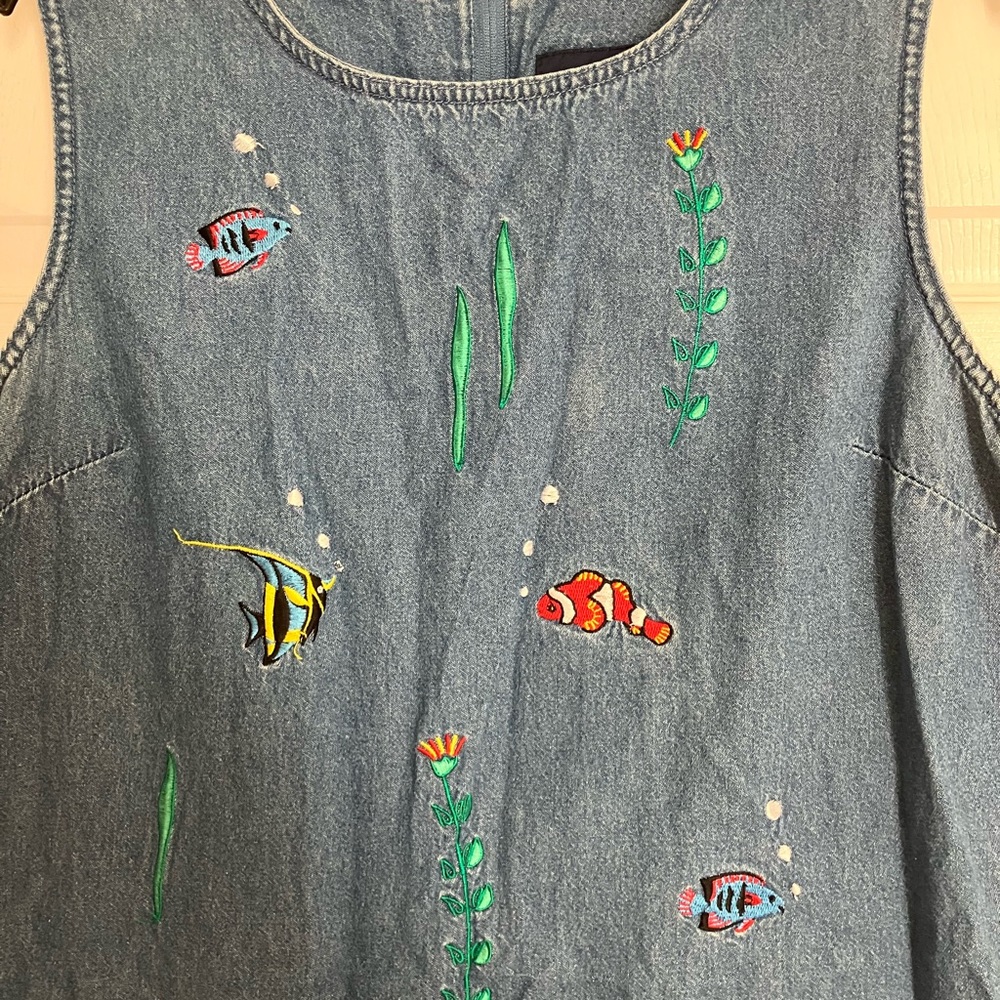 Women’s blue Jean dress size 18, 100% cotton
